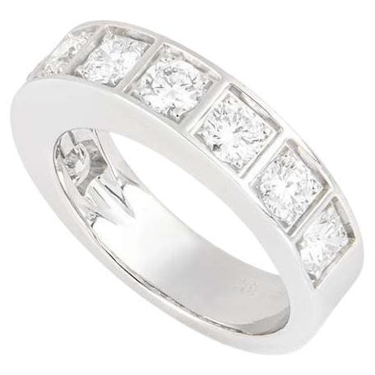 Bague demi-éternité en diamant de Cartier 1,35ct en vente