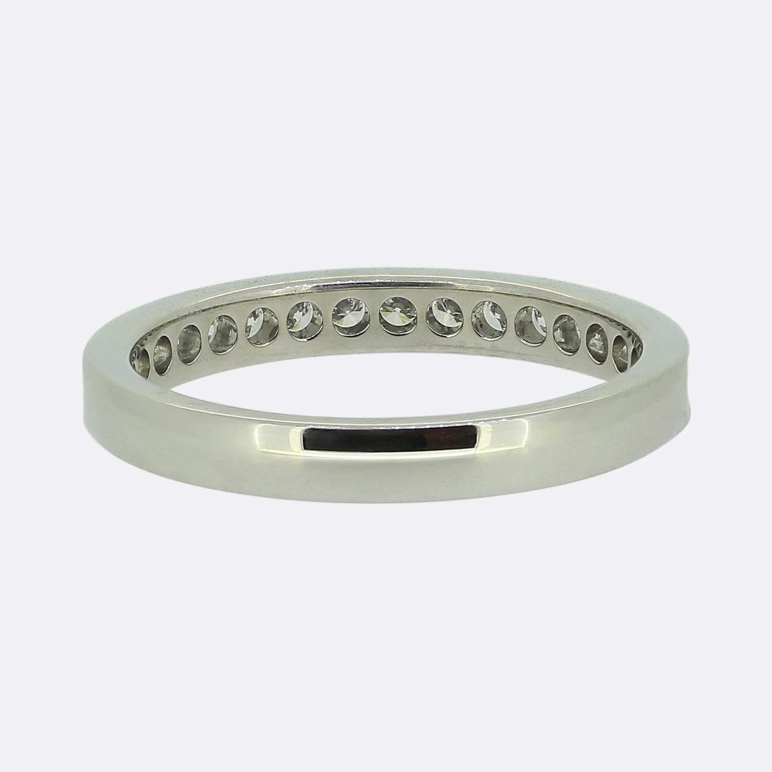 Cartier Diamond Half-Eternity Ring Size (49) In Good Condition For Sale In London, GB