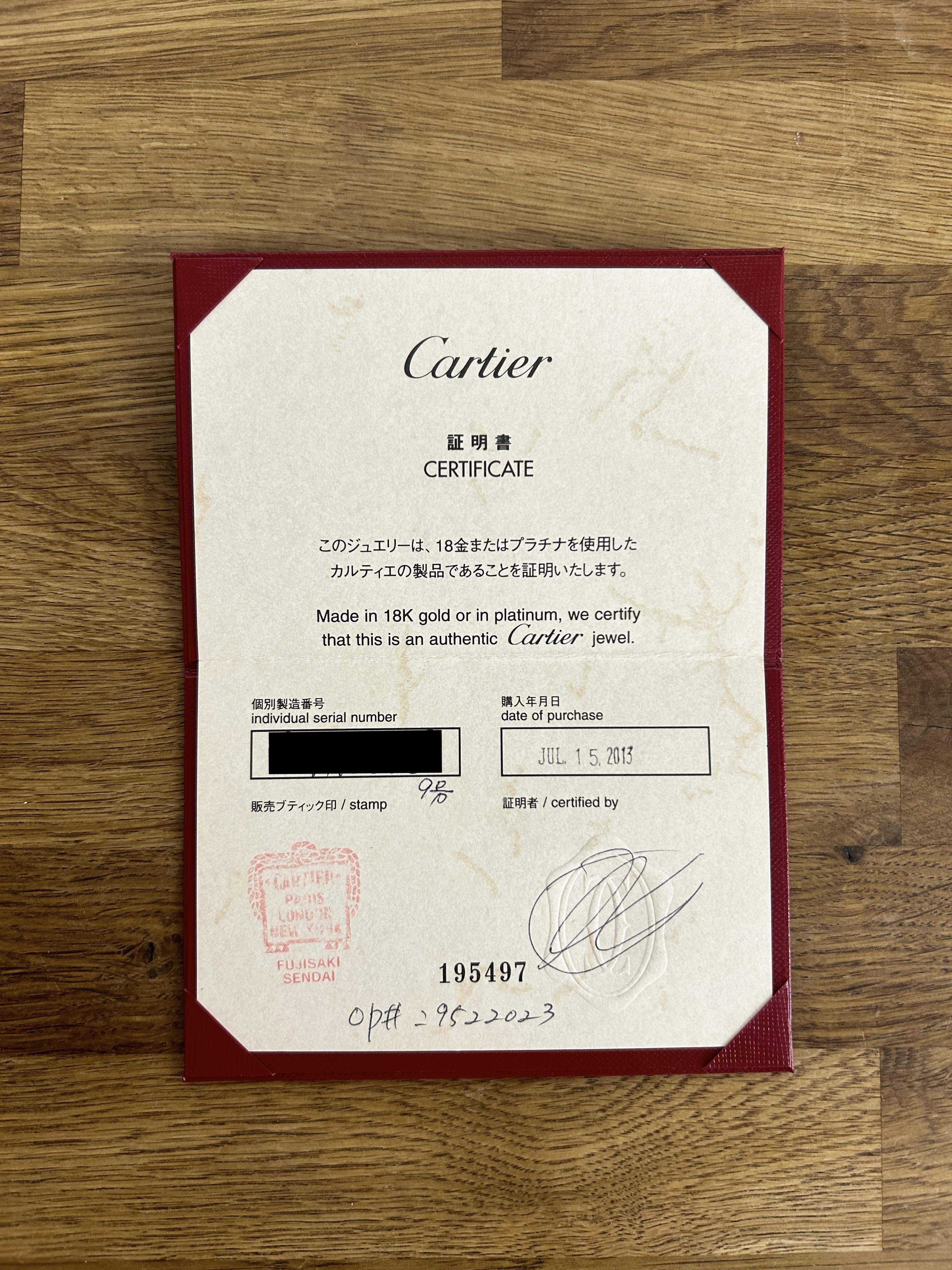Women's or Men's Cartier Diamond Half-Eternity Ring Size (49) For Sale