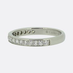 Cartier Diamond Half-Eternity Ring Size K (50)