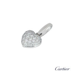 Cartier Diamond Heart Charm/Pendant .62 Carat