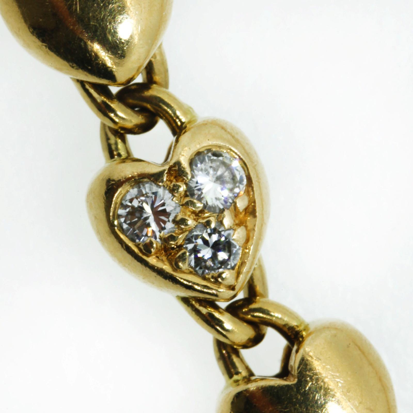 Cartier Diamant-Herz-Armband aus Gold (Rundschliff)