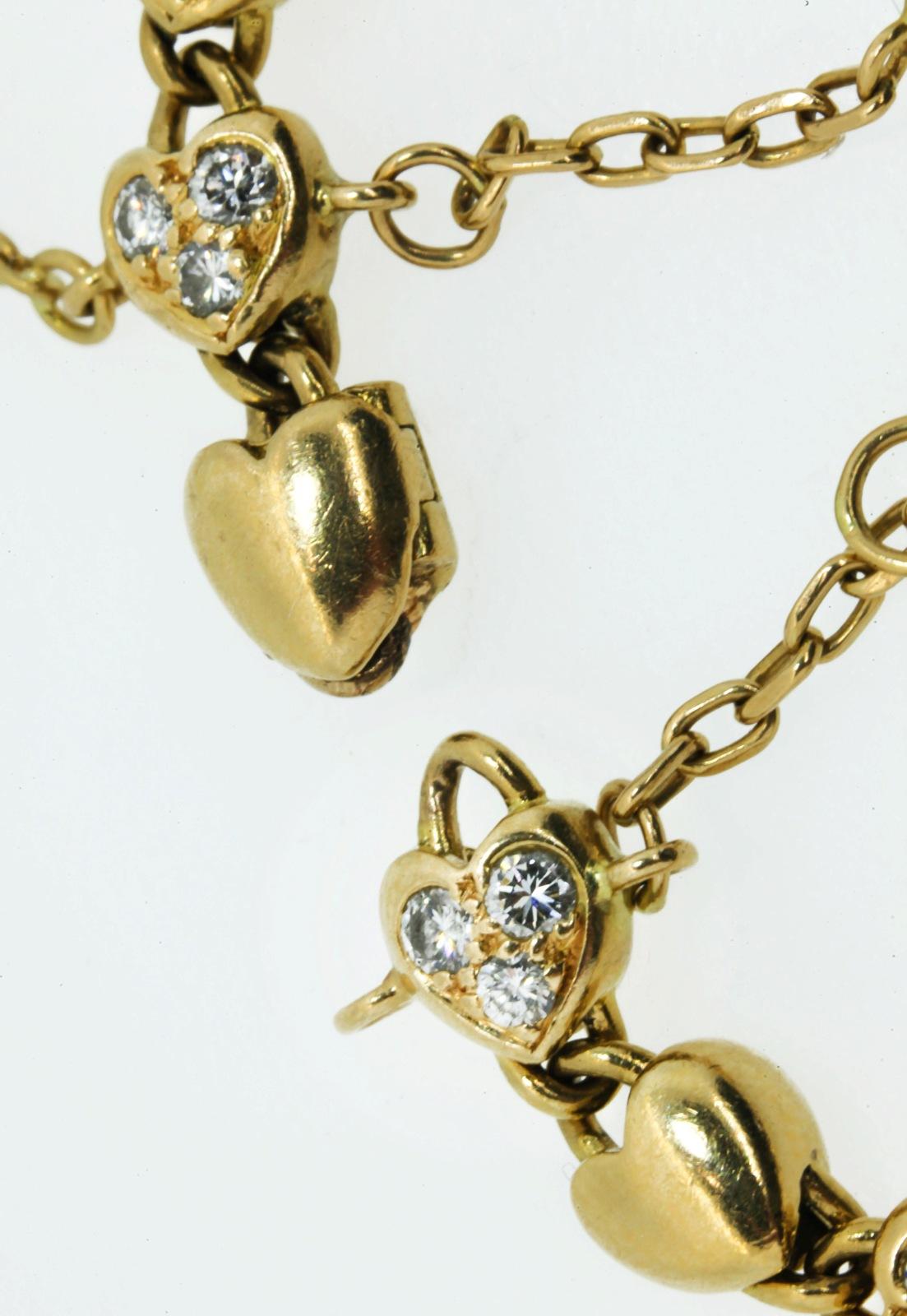 Cartier Diamant-Herz-Armband aus Gold Damen