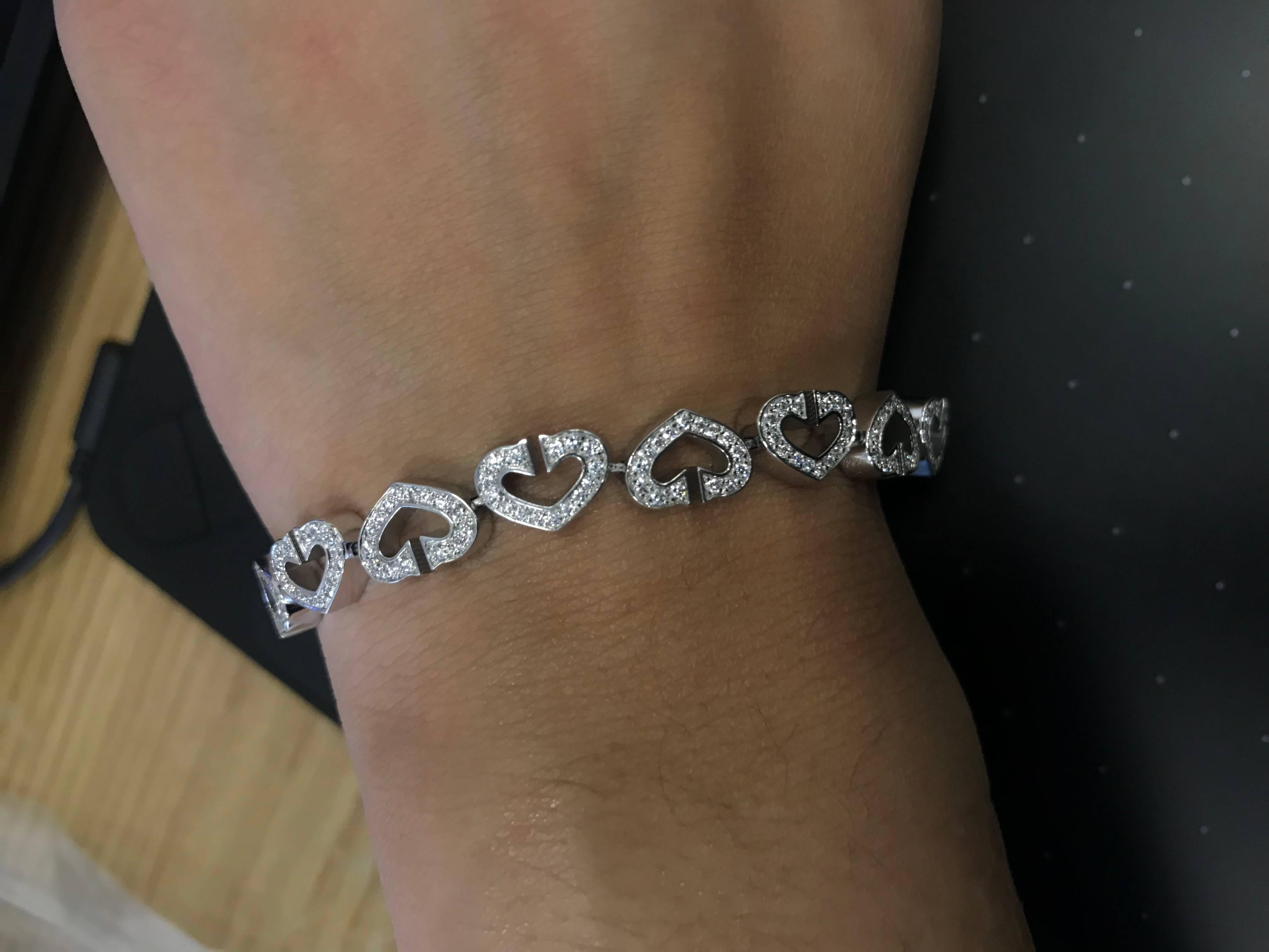 diamond love symbol bracelet
