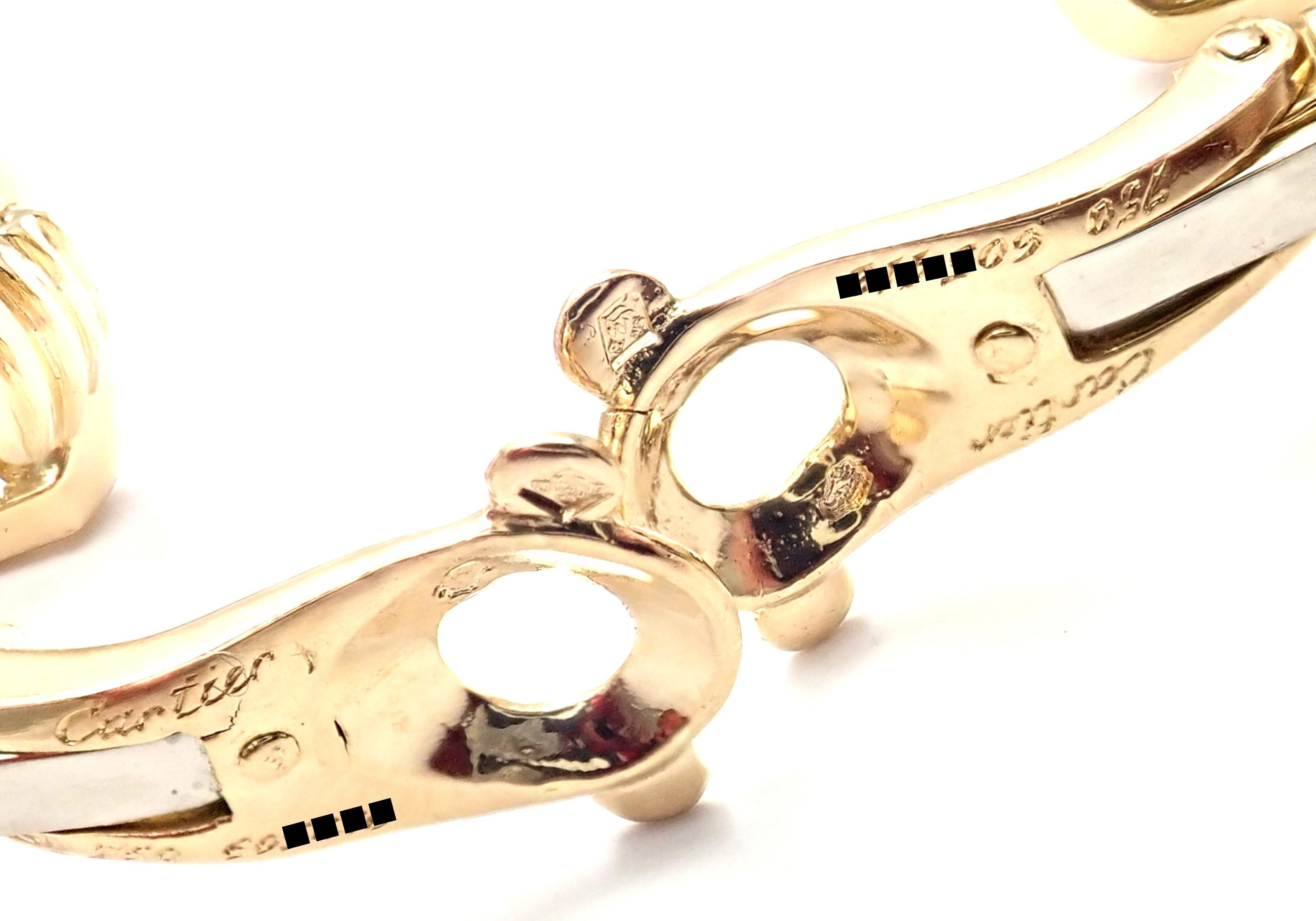 Diamant-Ohrringe aus Gelbgold von Cartier für Damen oder Herren