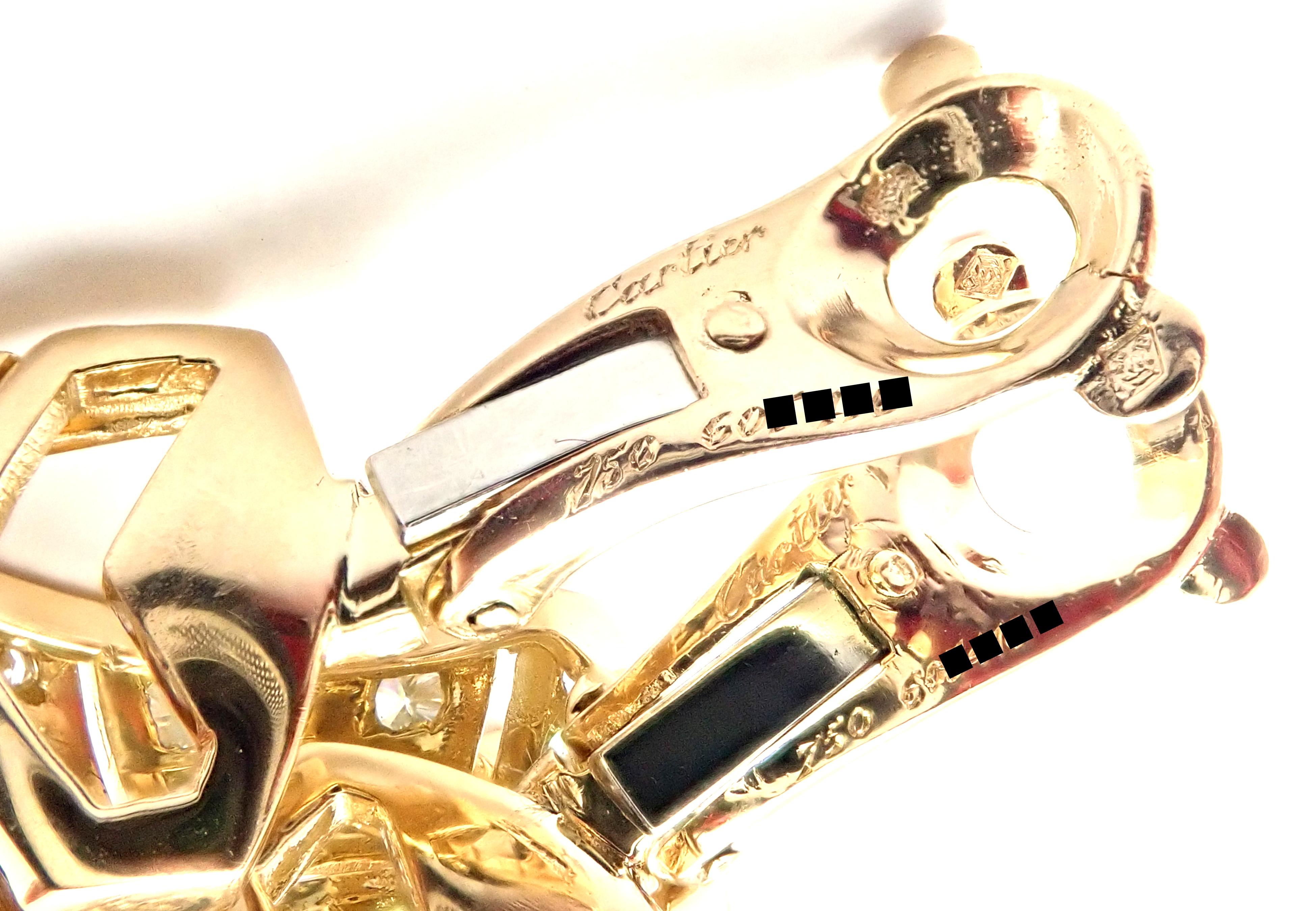 Diamant-Ohrringe aus Gelbgold von Cartier 2