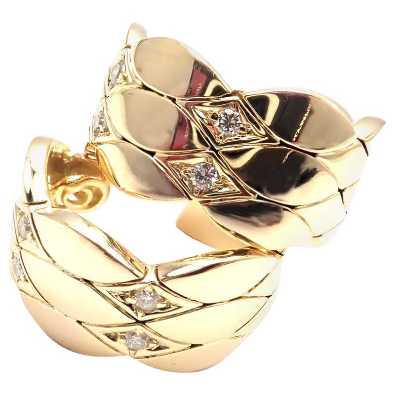 Cartier Juste un Clou Diamond Gold Earrings at 1stDibs | cartier nail ...