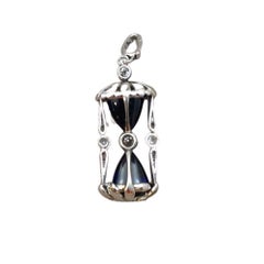 Cartier Diamond Iconic Hour Glass Pendant, Platinum