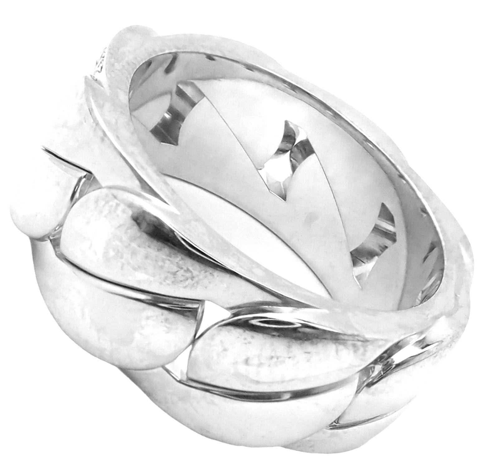 Cartier Bague à anneau La Donna en or blanc et diamants en vente 1