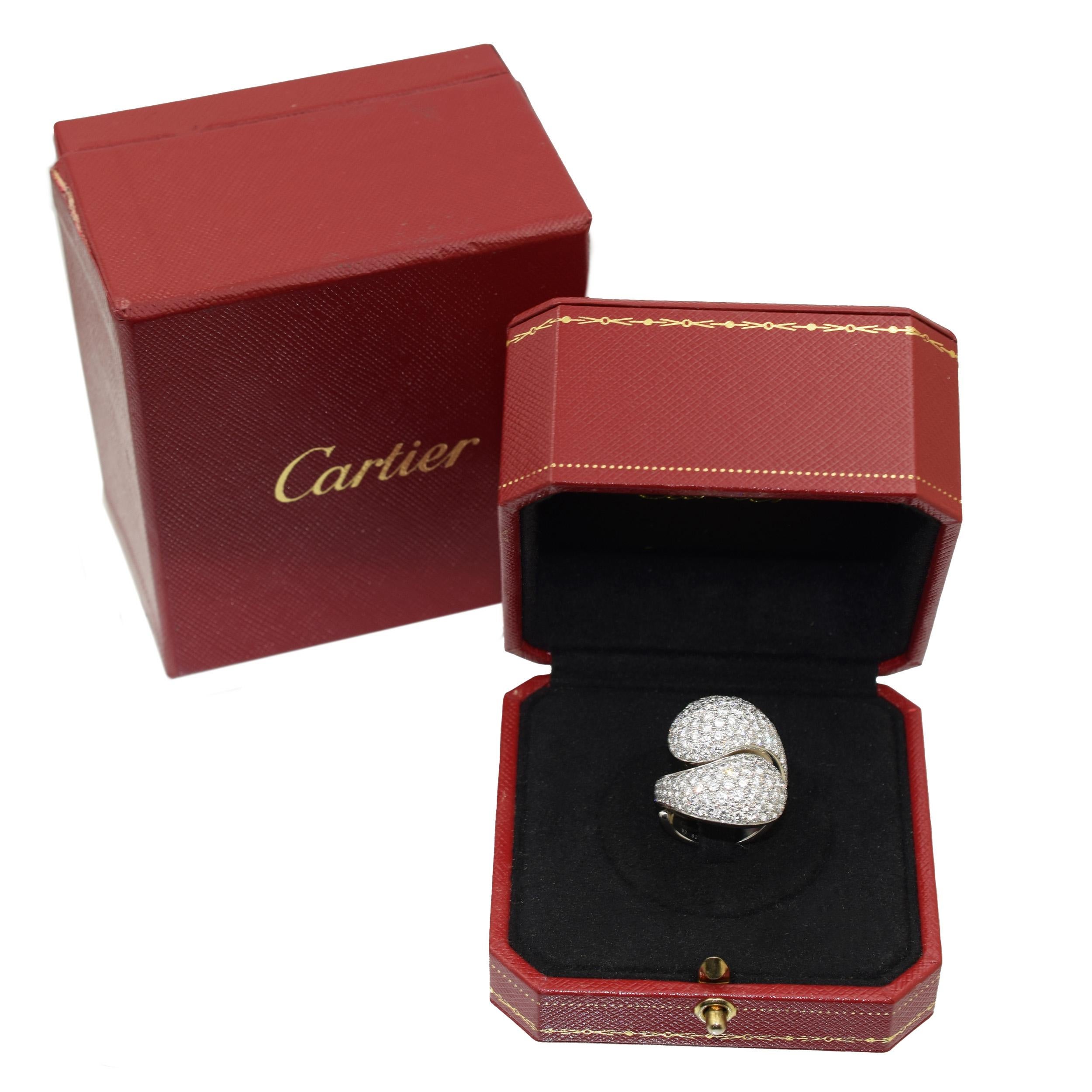Cartier, bague « Le Ying et le Yang » en diamants Excellent état - En vente à New York, NY