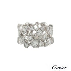 Cartier Diamond Leaf Motif Ring 2.91 Carat