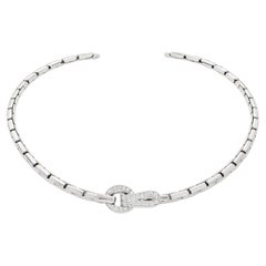 Collier A Link en or blanc 18k avec diamants de Cartier