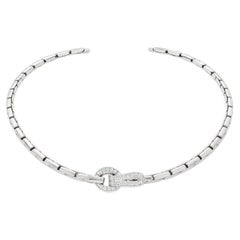 Cartier Diamond Link Necklace in 18k White Gold