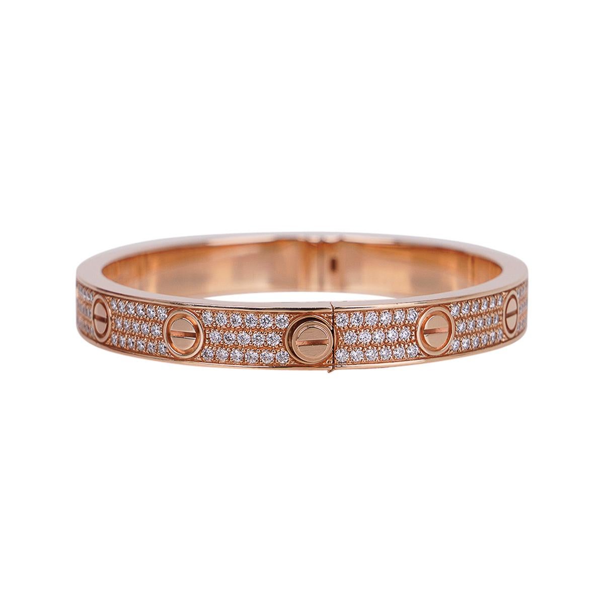 bracelet cartier love diamants
