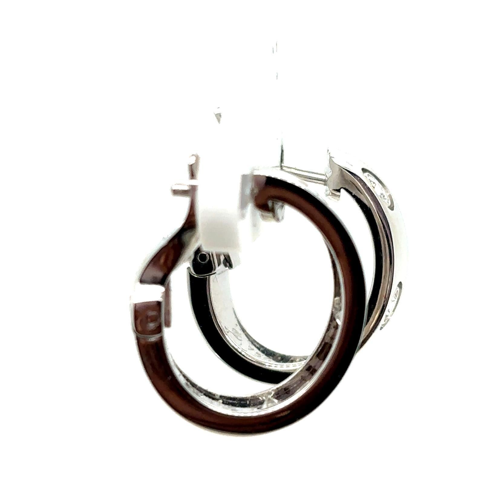 Pendientes Cartier Diamante Amor Oro Blanco 18 Kilates Moderno en venta