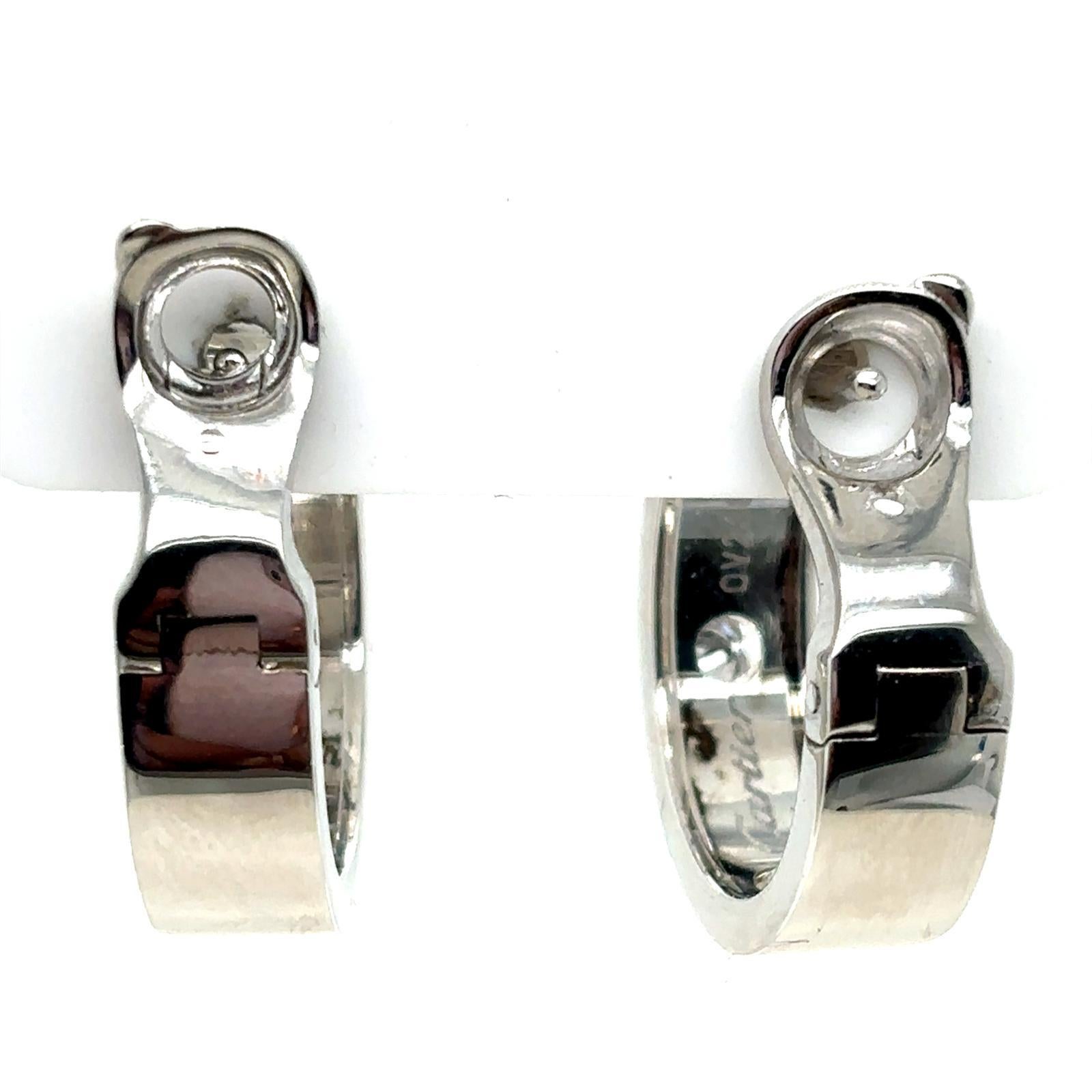 Pendientes Cartier Diamante Amor Oro Blanco 18 Kilates en Bueno estado para la venta en London, GB