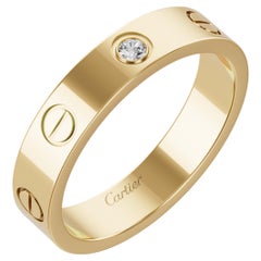 Cartier Diamond Love Ring 18K Yellow Gold With Box and Papers