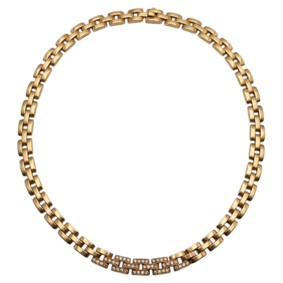 Cartier „Diamond Maillon Panthère“-Halskette aus 18 Karat Gelbgold