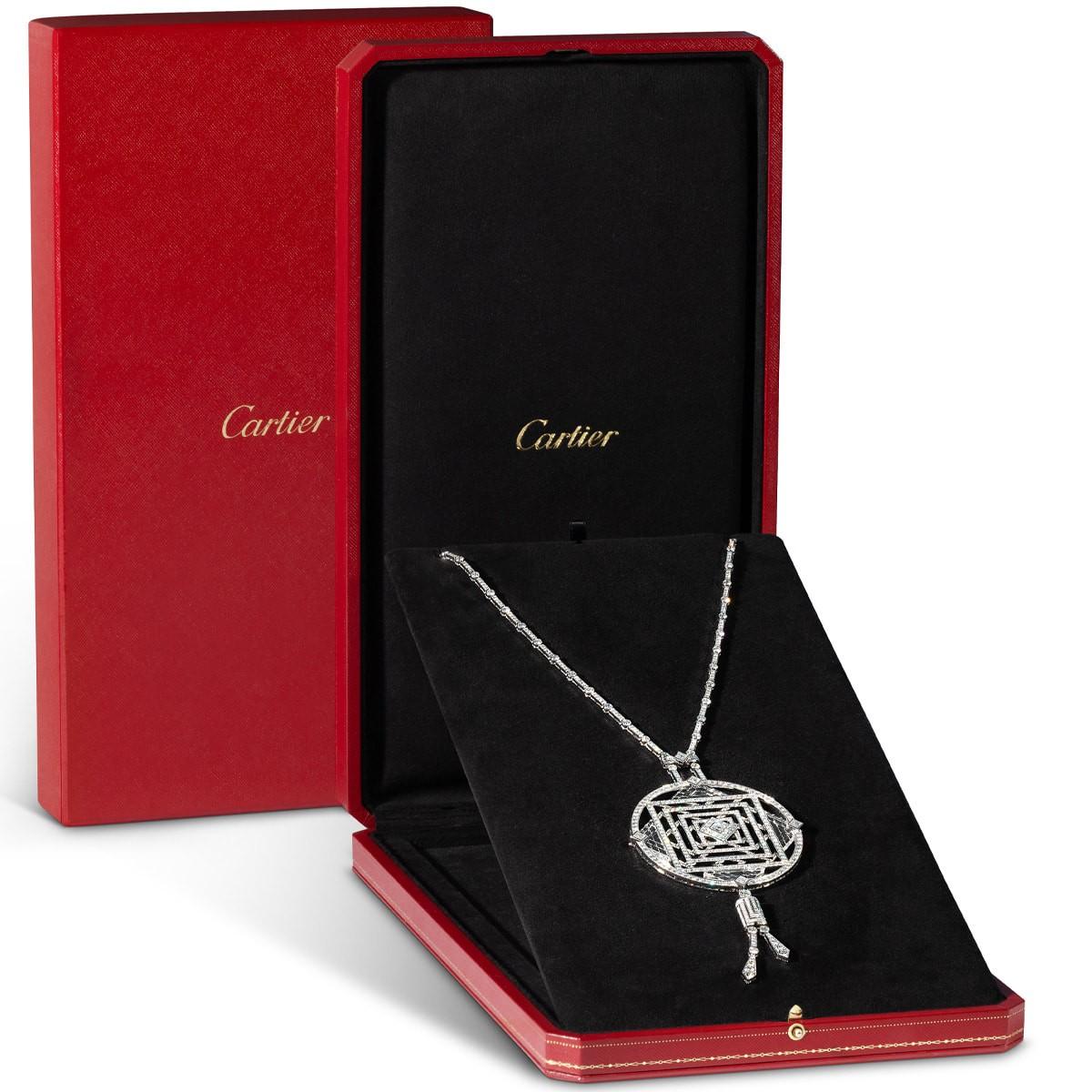Brilliant Cut Cartier Diamond 'Mandala' Necklace For Sale