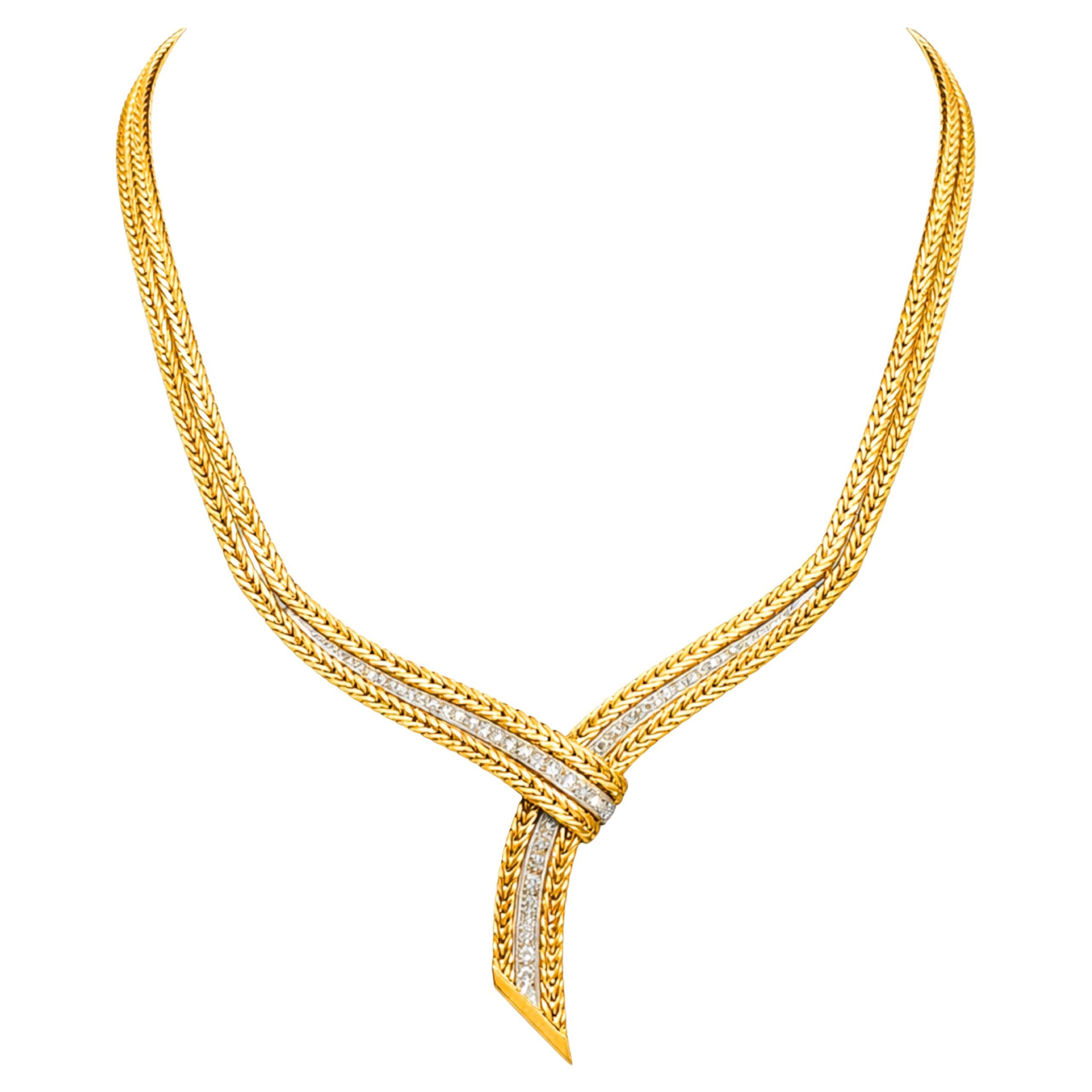 Collana di diamanti Cartier in vendita