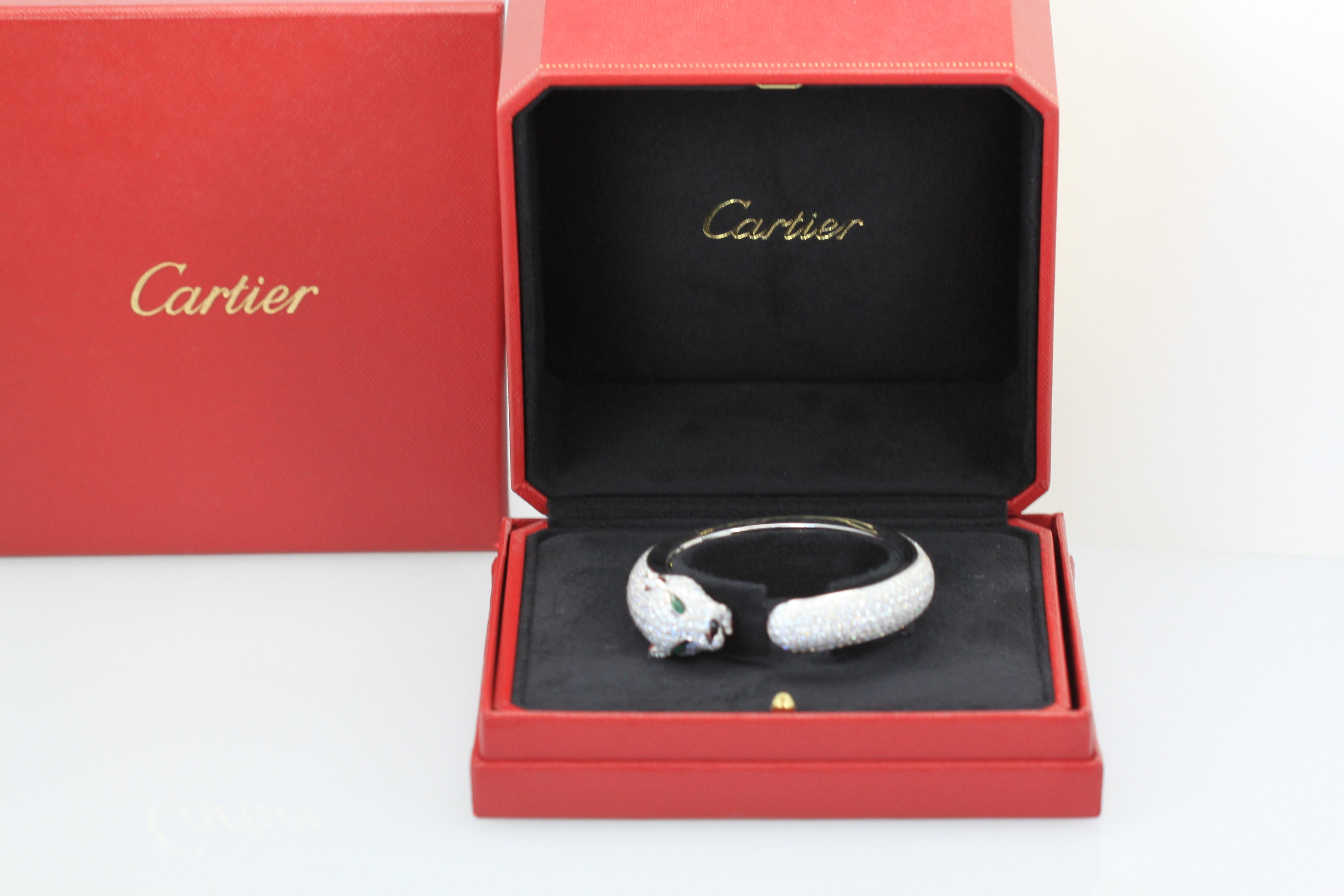 Cartier Diamond Panthere Bracelet 15.74 Carat 3