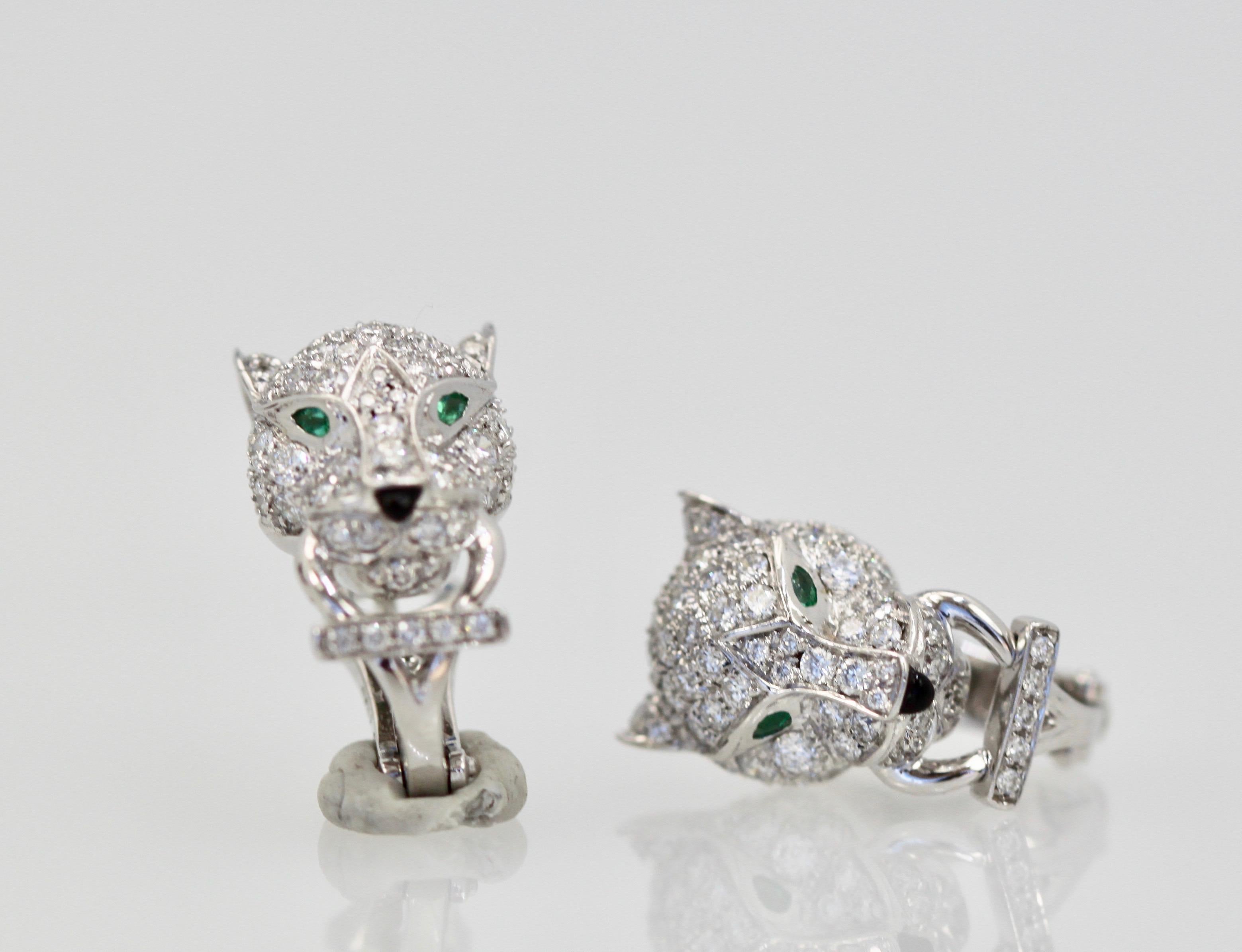 cartier leopard earrings