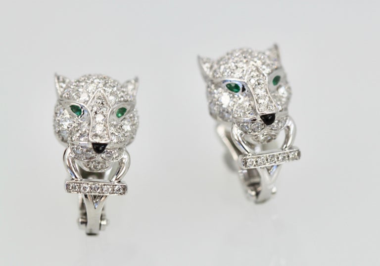 cartier jaguar earrings