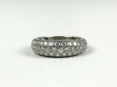 Cartier Diamond Pave 18k White Gold Band Ring