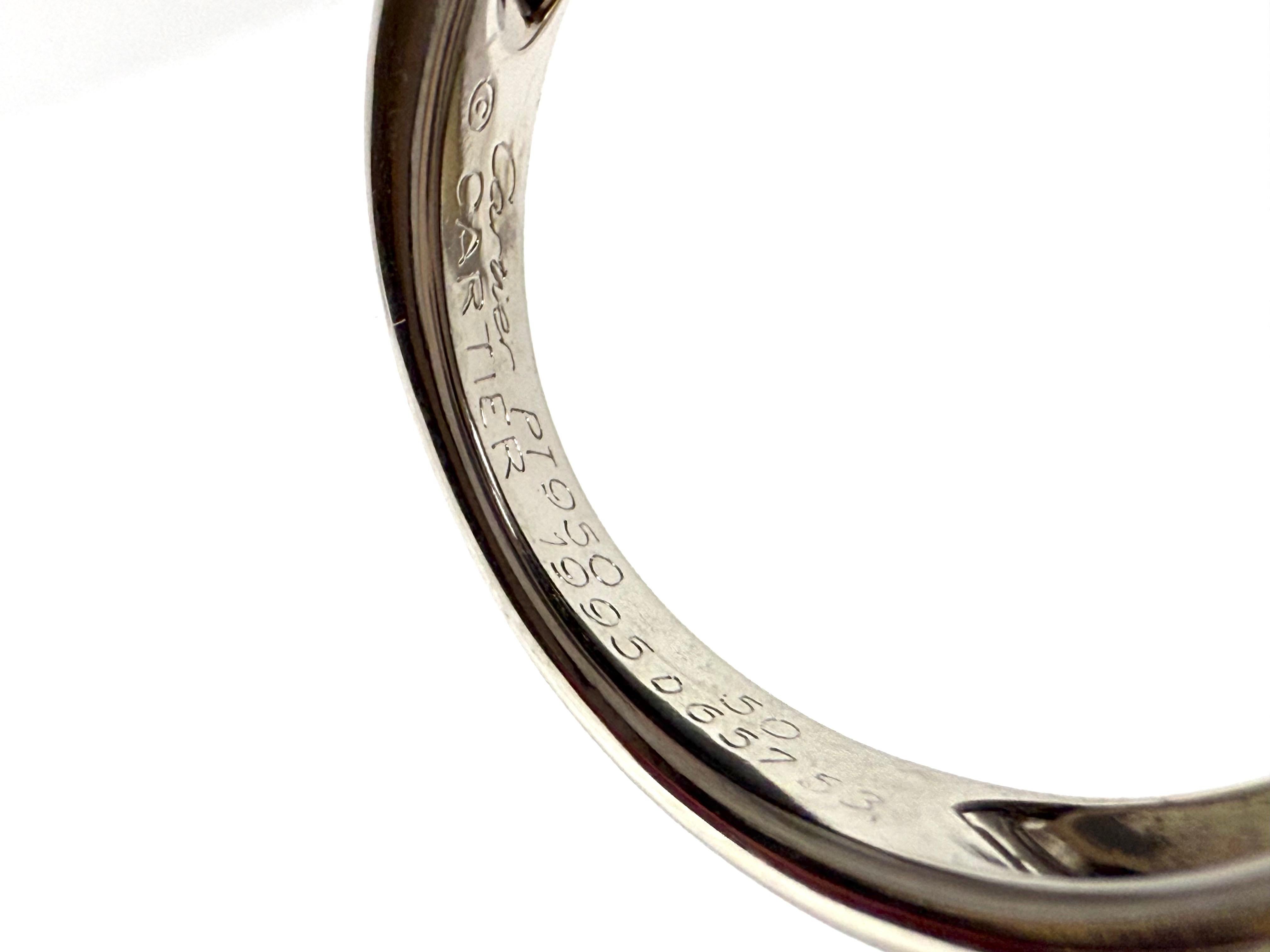 Cartier Diamant Pave 18k Weißgold Band Ring im Zustand „Hervorragend“ im Angebot in Berlin, DE