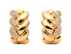 Cartier Diamant-Pavé-Ohrclips aus 18K Gelbgold