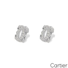 Cartier Diamond Penelope Large Double C Earrings