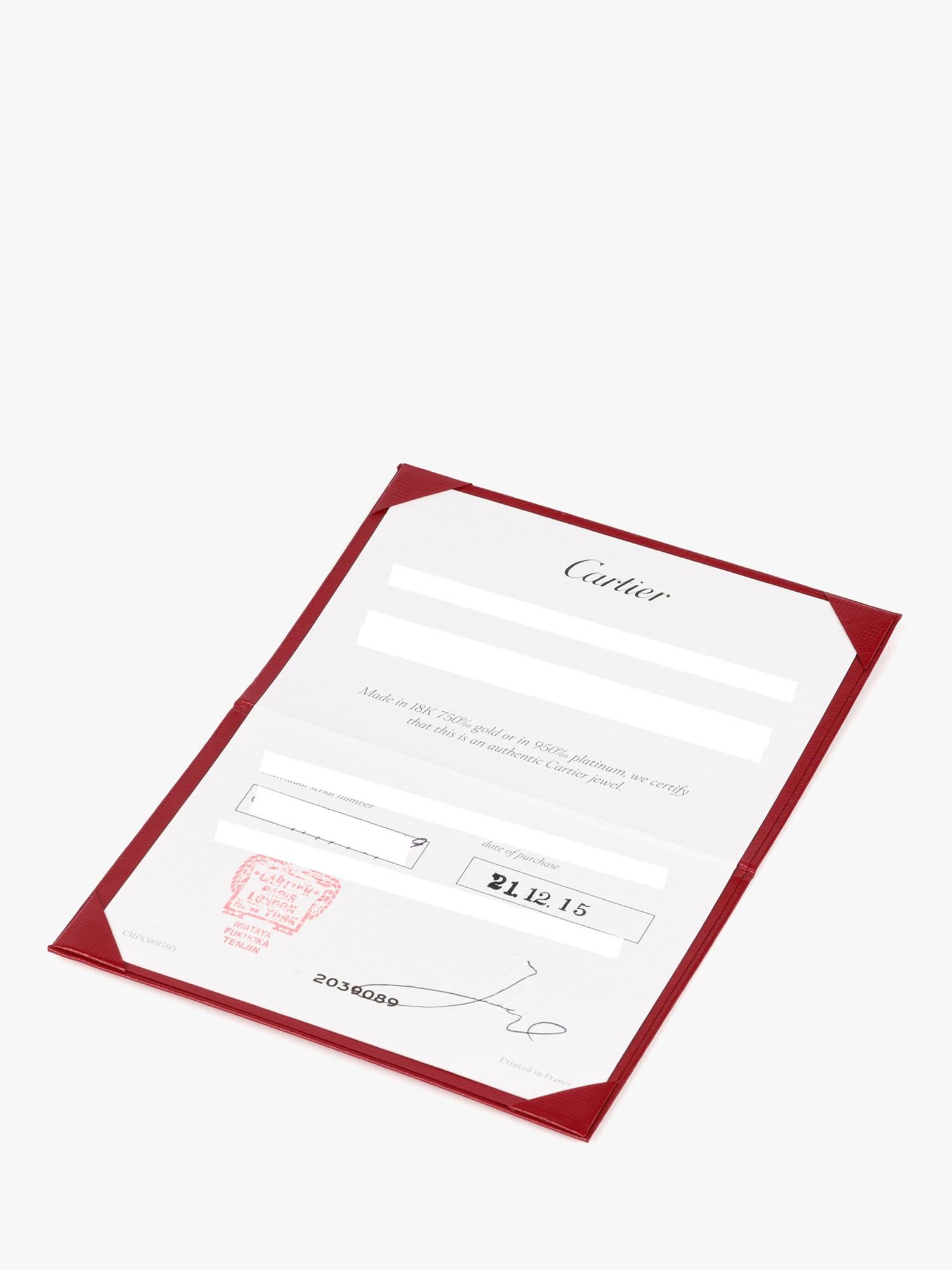 Donna Anello a mezza eternità con diamante di Cartier in platino 1895 in vendita