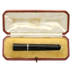 Cartier Diamond Platinum and Bakelite Cheroot Holder
