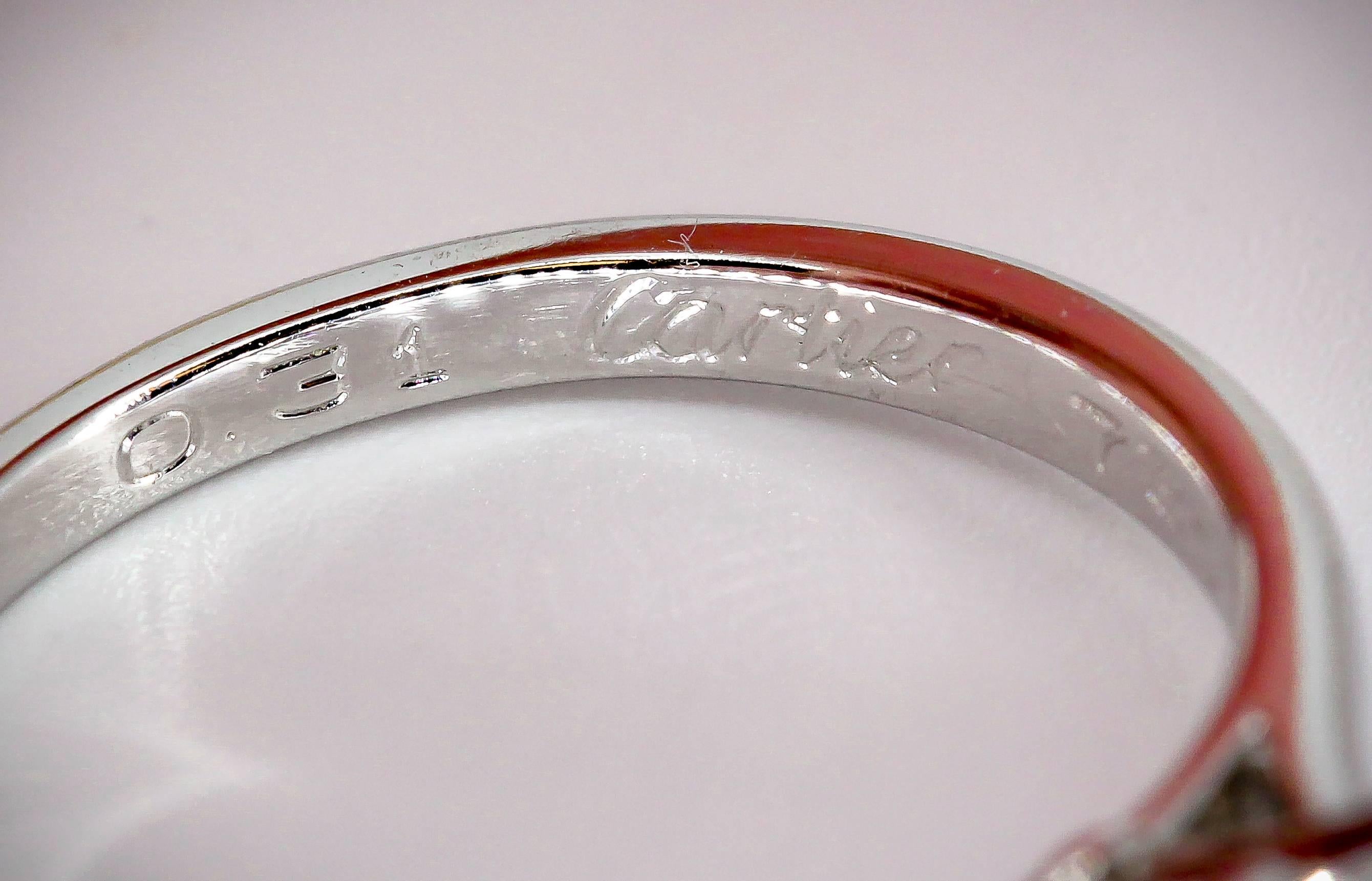 Cartier Diamond Platinum Engagement Ring 2