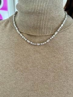 Cartier Diamond Platinum Necklace Dentelle Collection Paris
