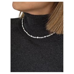Cartier Diamond Platinum Necklace Dentelle Collection Paris