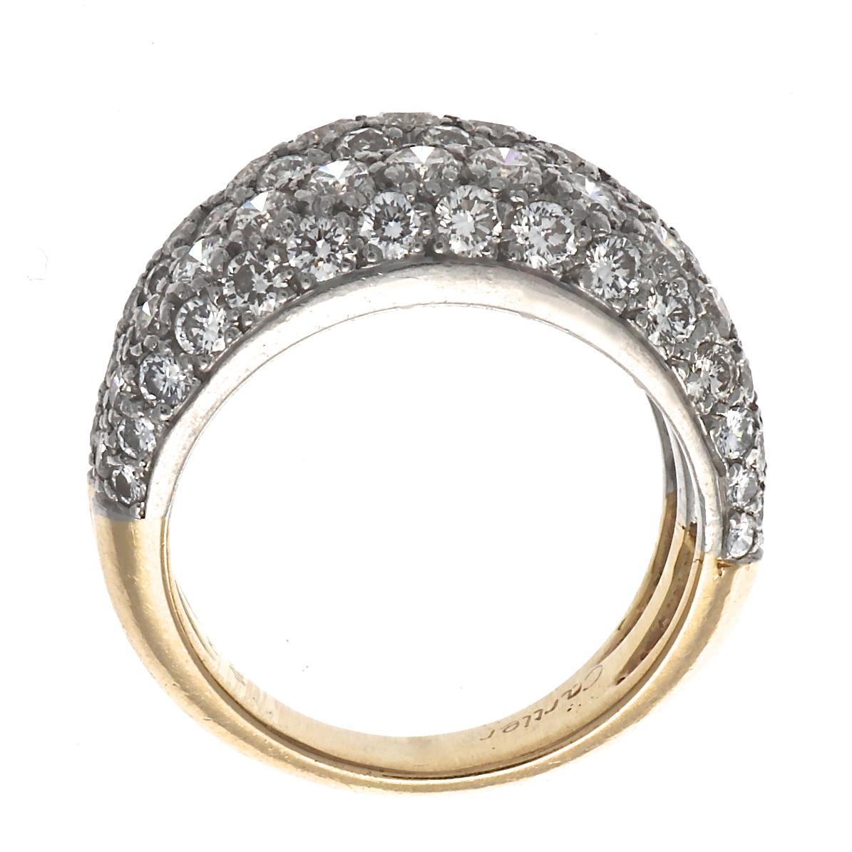 Women's Cartier Diamond Platinum Ring