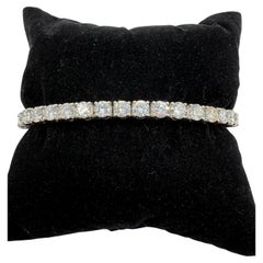 Cartier Diamond Platinum Tennis Bracelet 6 5/8” Long