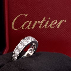 Cartier Diamond Platinum Wedding Band Ring