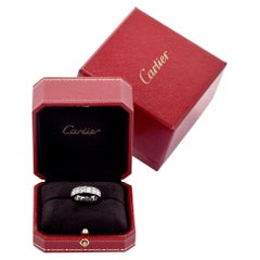 Cartier Platin-Hochzeitsring mit Diamant