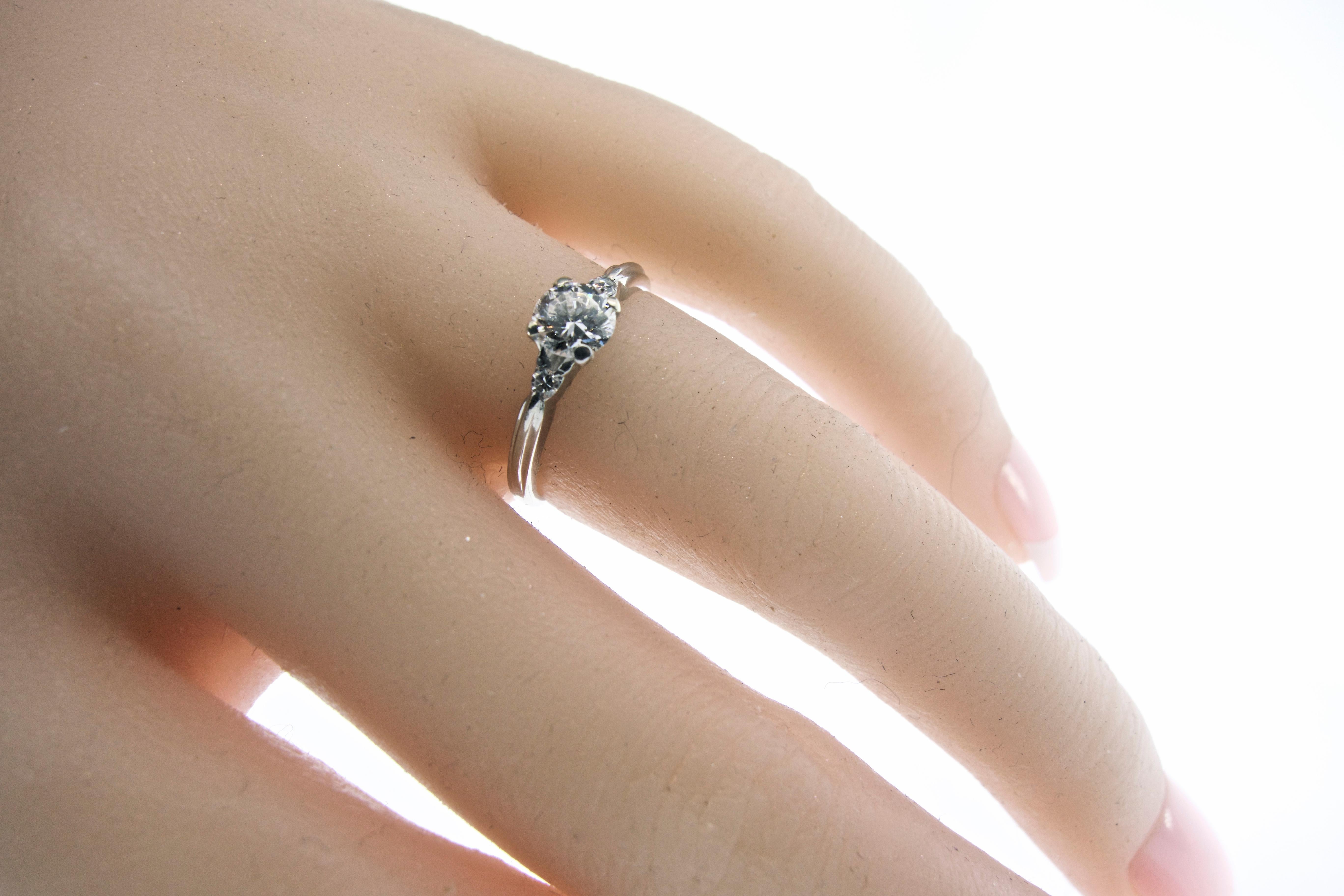 Cartier Diamond Ring, circa 1940s In Excellent Condition In Aspen, CO