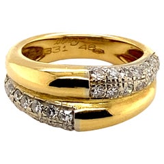 Cartier Diamond Ring in 18 Karat Yellow Gold