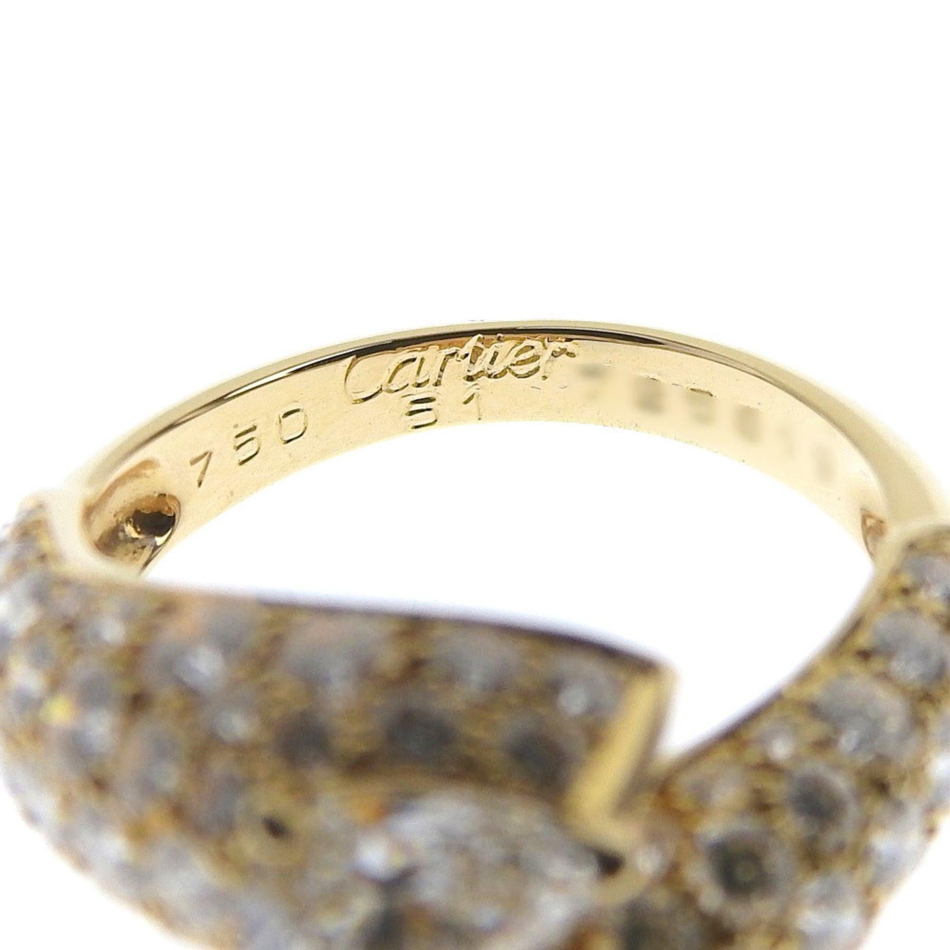 Cartier Diamond Ring in 18K Yellow Gold

Additional Information:
Brand: Cartier
Gender: Women
Gemstone: Diamond
Material: Yellow gold (18K)
Ring size (US): 6
Condition: Excellent
Condition details: The item appears unused, with little to no signs of