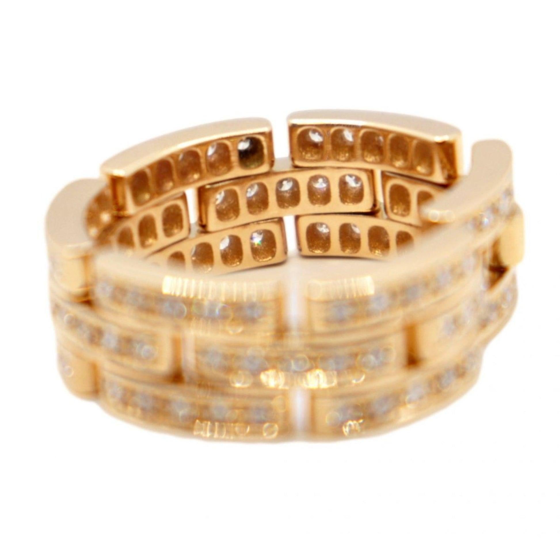 Cartier Diamantring aus 18 Karat Gelbgold mit Diamanten im Angebot 1