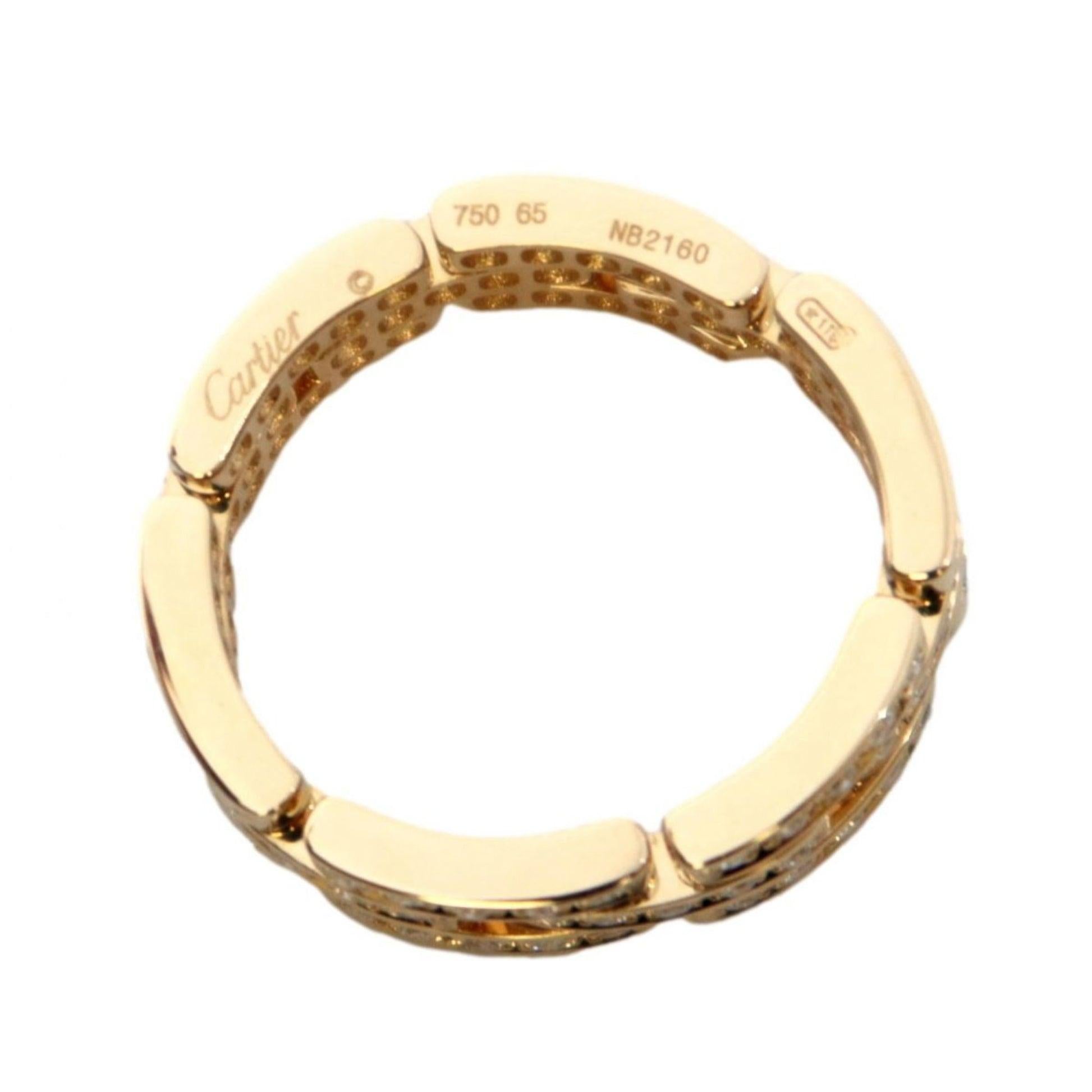 Cartier Diamond Ring in 18K Yellow Gold For Sale 3