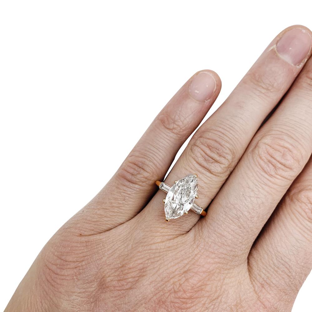 Cartier 3.15 Carat Marquise Cut Diamond 