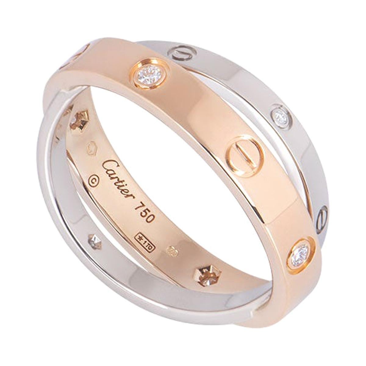 cartier love ring rose gold size 6