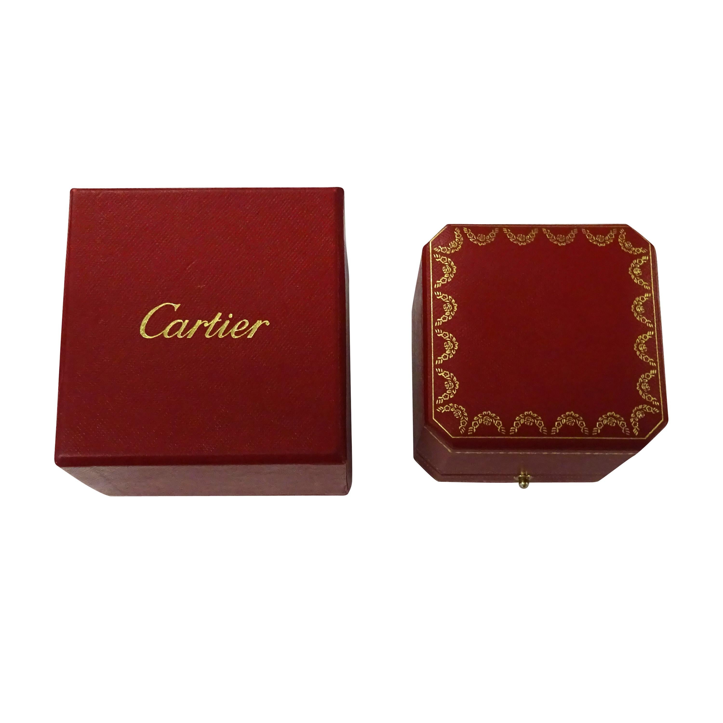 Cartier Diamond and Ruby Band in 18 Karat White Gold 0.95 Carat In Excellent Condition In New York, NY