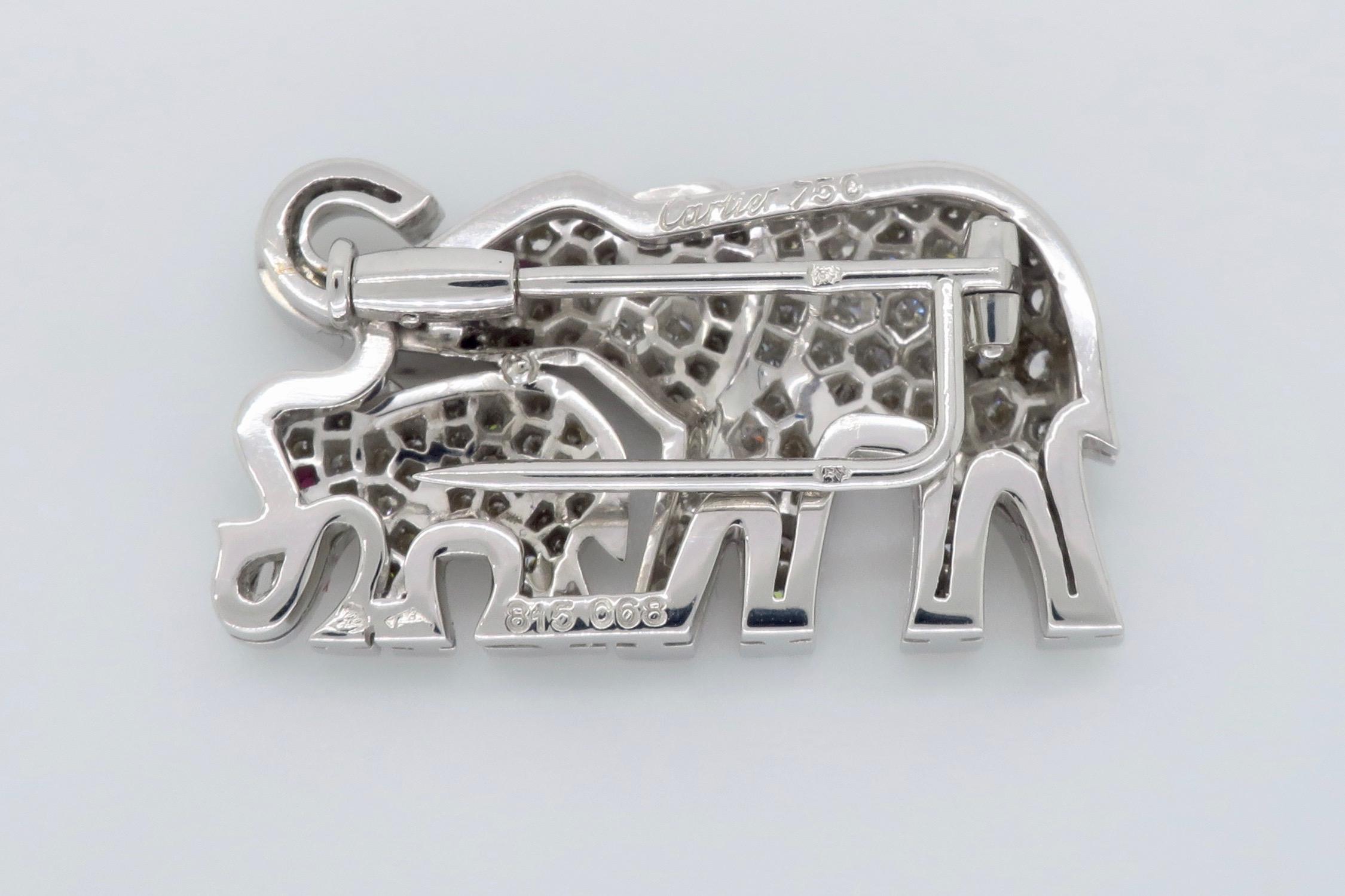 elephant brooch pin
