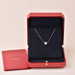 Cartier Diamond Scarab 18k White Gold Necklace